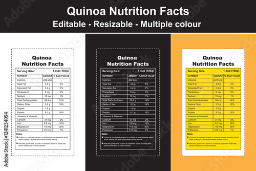 quinoa nutrition facts, nutritional value of quinoa, quinoa nutrition label, nutrition content of quinoa, nutrition info for quinoa, nutrition information for quinoa, nutrition label for quinoa