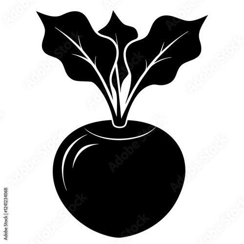 a  green kohlrabi 
