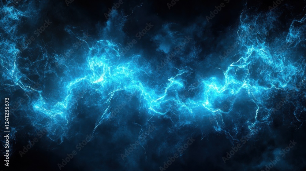 Obraz premium blue light effect on dark background