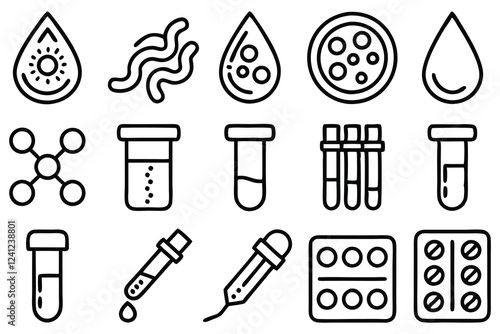 medical laboratory blood  urine  sperm and stool t