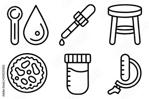 medical laboratory blood  urine  sperm and stool t