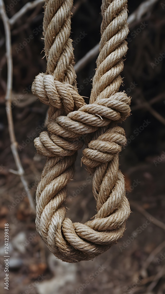 Close-up of a rope with an intricate knot, symbolizing strength and defined laws
Close-up of a rope with an intricate knot, symbolizing strength and defined laws