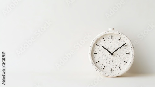 Wallpaper Mural Minimalist clock on a white background. Torontodigital.ca