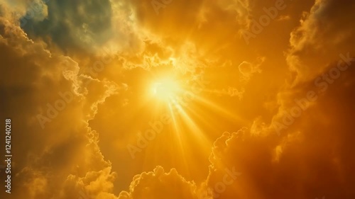 abstract yellow gold cloud background
