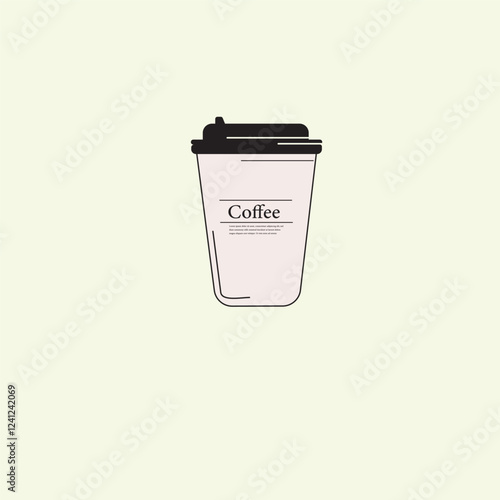 Coffee cup, Coffee and tea cups silhouette, Tea and coffee cup icon vector