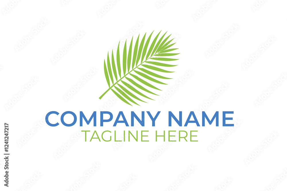 Obraz premium abstract green logo