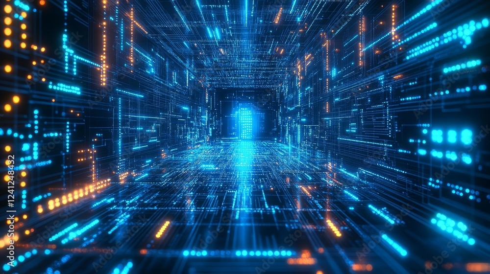 Obraz premium digital fractal realms