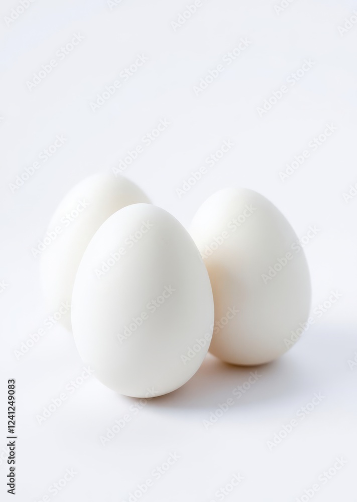 Group of three white eggs isolated on white background easter background background celebration easter design holiday Group of three white eggs isolated on white background easter background background celebration easter design holiday