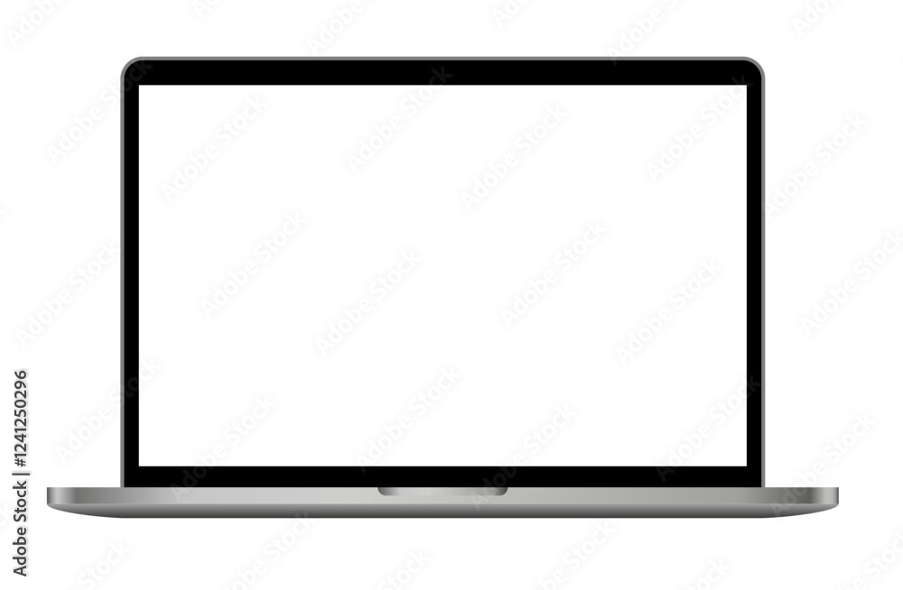 Mockup of a monitor. Silver laptop. Computer display with an empty screen isolated on transparent background
Mockup of a monitor. Silver laptop. Computer display with an empty screen isolated on transparent background