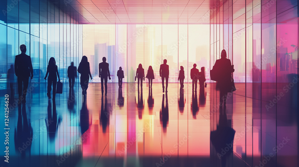abstract professional business team people connection of line from nail node to node on Smart digital cityscap and skyline background , Innovation networking concept abstract professional business team people connection of line from nail node to node on Smart digital cityscap and skyline background , Innovation networking concept