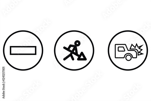 pedestrian zone sign