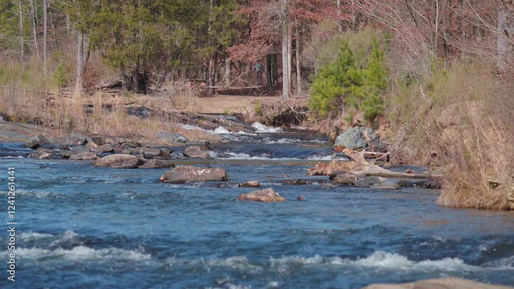 Mountain Fork River Flowing in Oklahoma Mountain Fork River Flowing in Oklahoma
