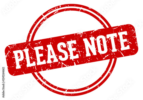 please note stamp