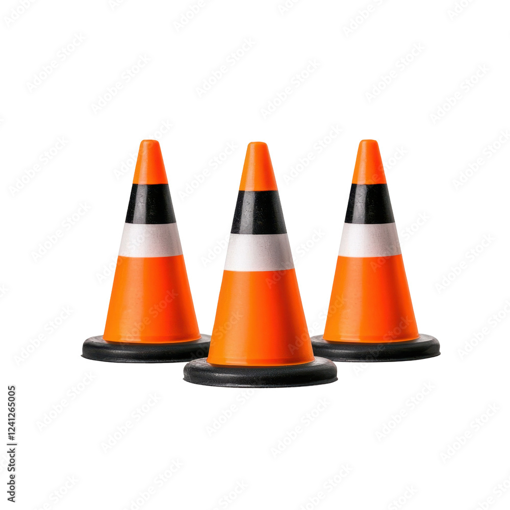 Bright Orange Traffic Cones for Road Safety and Construction Use Bright Orange Traffic Cones for Road Safety and Construction Use