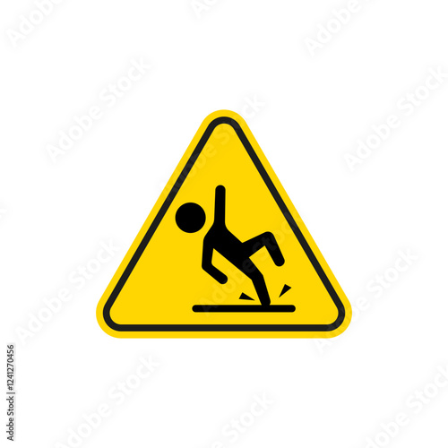 Wet floor signs vector icon design