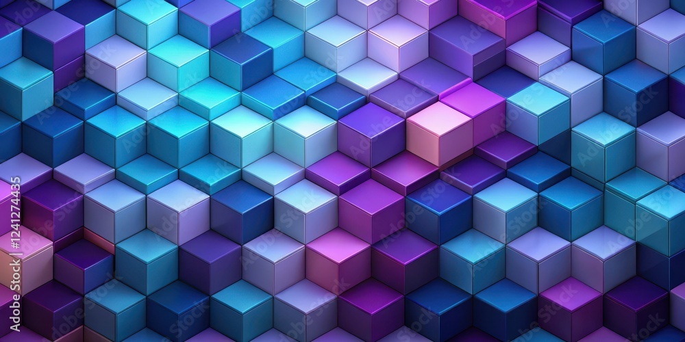 Geometric Cubes Background with Blue and Purple Hues , blue, shading, blue, shading, swirl, cube, depth, vibrant Geometric Cubes Background with Blue and Purple Hues , blue, shading, blue, shading, swirl, cube, depth, vibrant