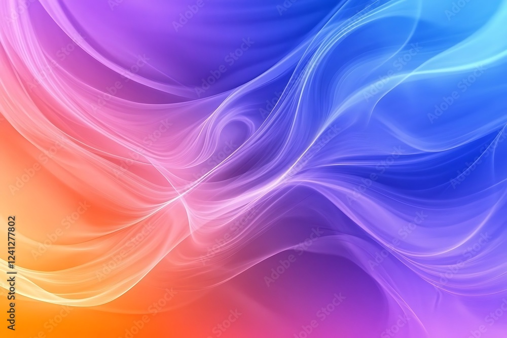 Fototapeta premium Abstract Flowing Colors Background Design