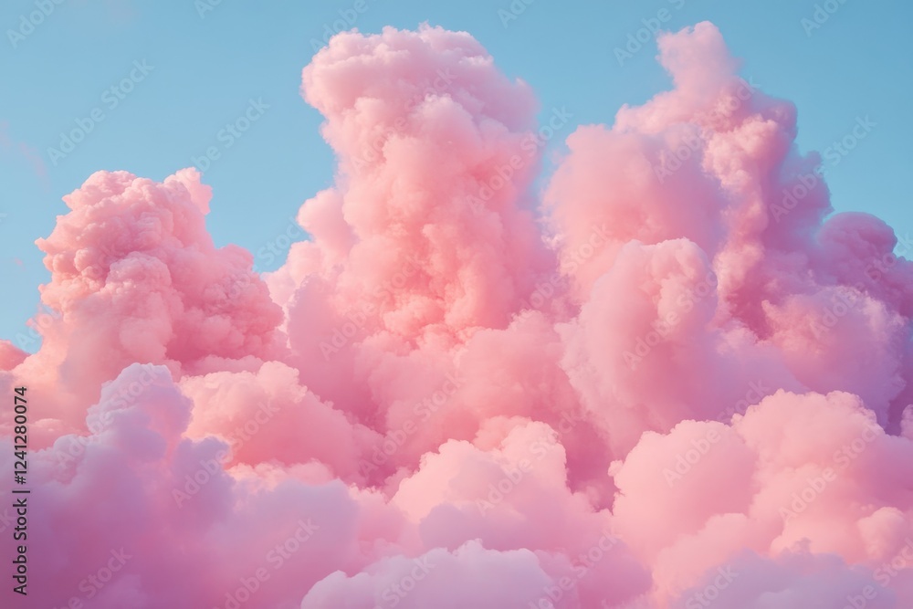Majestic pink cloudscape at sunset for serene nature enthusiasts and peaceful ambiance seekers Majestic pink cloudscape at sunset for serene nature enthusiasts and peaceful ambiance seekers