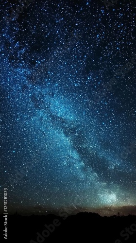 beautiful stars in the high sky