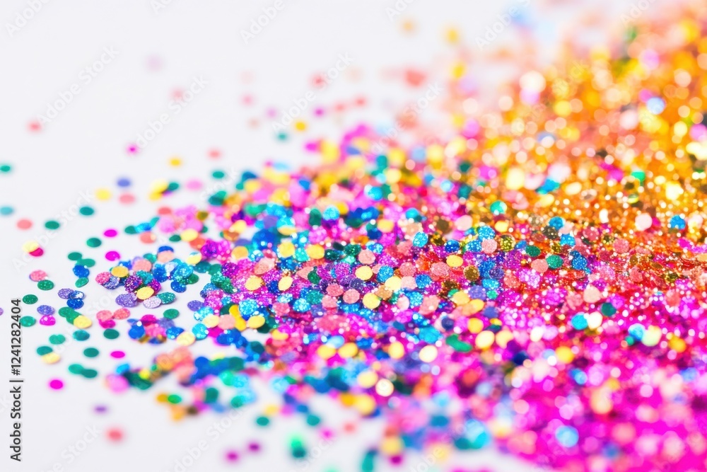 Elegant white backdrop featuring shimmering glitter and sparkling elements for festive designs and celebrations Elegant white backdrop featuring shimmering glitter and sparkling elements for festive designs and celebrations