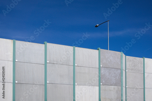 Wallpaper Mural Highway sound barrier and lamppost Torontodigital.ca