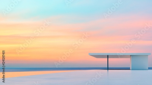 sunset on the beach