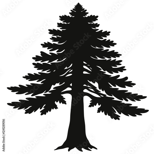 silhouette vector of a tree