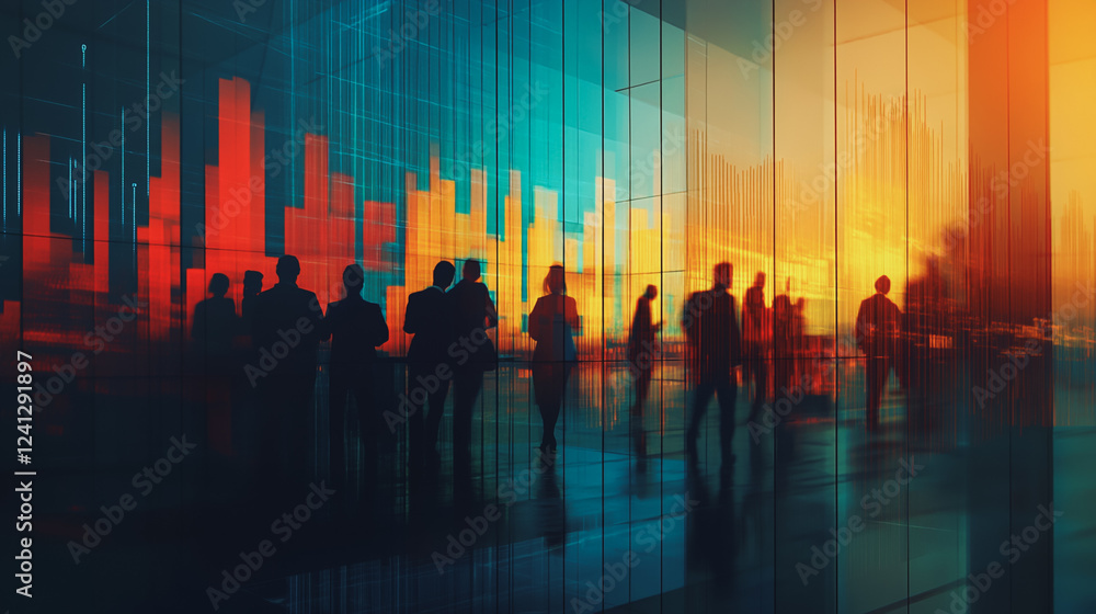 Obraz premium abstract professional business team people connection of line from nail node to node on Smart digital cityscap and skyline background , Innovation networking concept