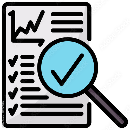 result vector filled outline icon