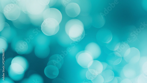 Turquoise and Aqua Gradient Blur Background – Serene and Refreshing Design
