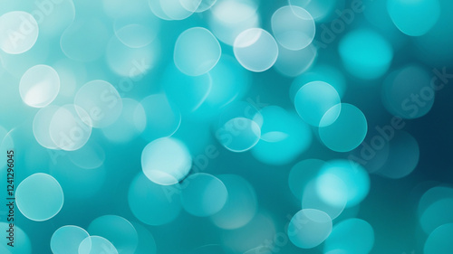 Turquoise and Aqua Gradient Blur Background – Serene and Refreshing Design