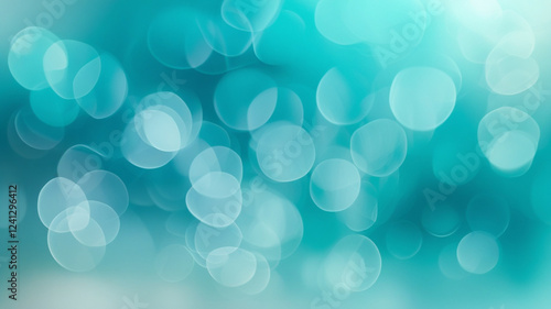 Turquoise and Aqua Gradient Blur Background – Serene and Refreshing Design
