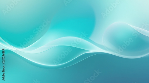 Turquoise and Aqua Gradient Blur Background – Serene and Refreshing Design