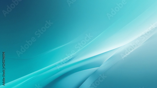 Turquoise and Aqua Gradient Blur Background – Serene and Refreshing Design