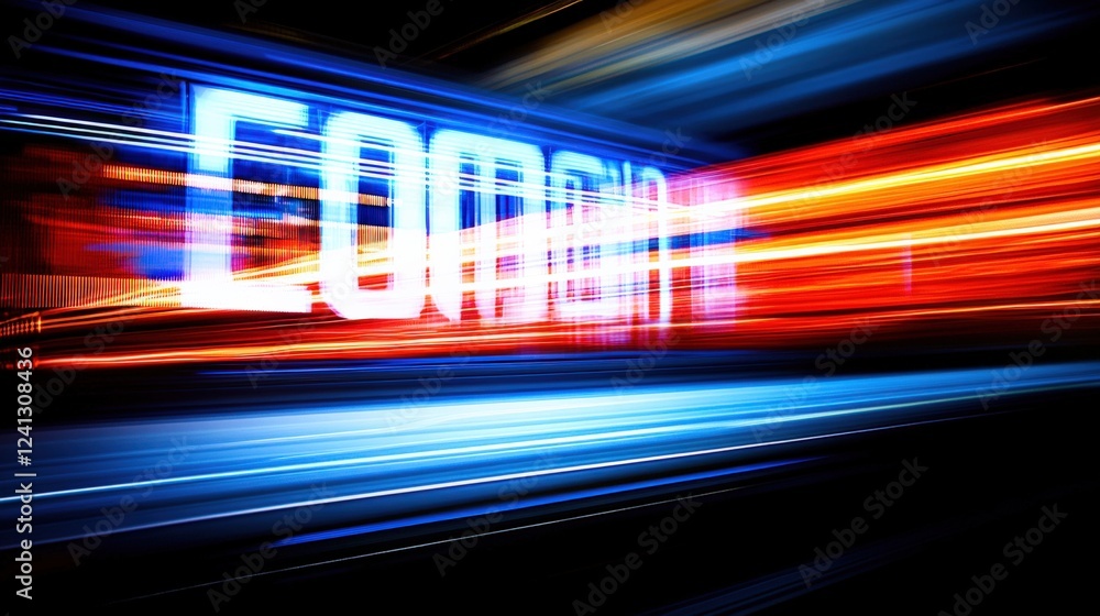 Dynamic light trails illuminate coming soon signage urban environment digital art night scene creative perspective anticipation Dynamic light trails illuminate coming soon signage urban environment digital art night scene creative perspective anticipation