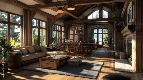 Wallpaper Mural Elegant traditional classic living room warm inviting sophisticated ambiance Torontodigital.ca