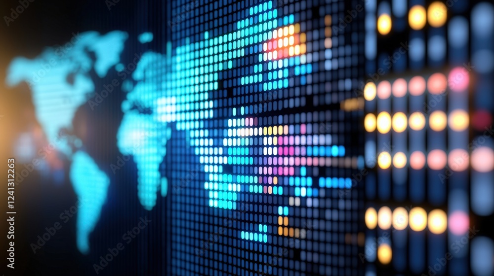 custom made wallpaper toronto digitalVisualizing global connectivity data representation digital environment infographic tech perspective information flow