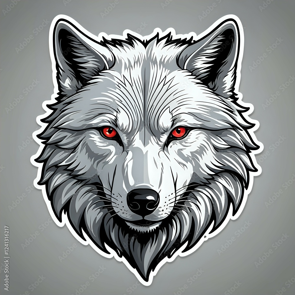 Fototapeta premium vector illustration of wolf