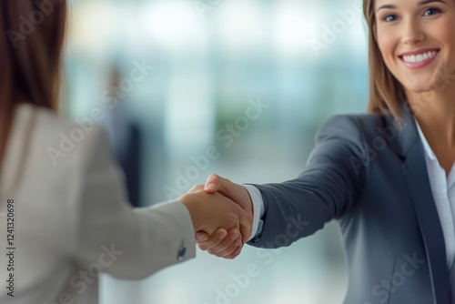 images focus on handshakes and confident expressions, illustrating collaboration and networking in the workplace. photo