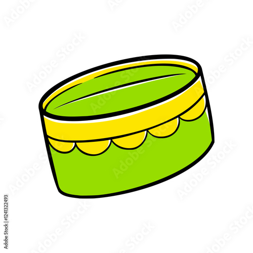 Colorful Hand-drawn Islamic Cap Illustration