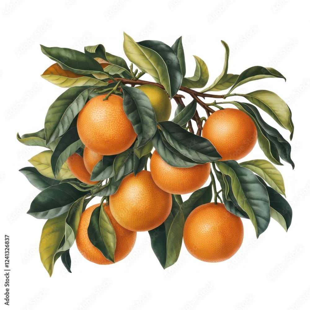 grapefruit tree isolated on white background grapefruit tree isolated on white background