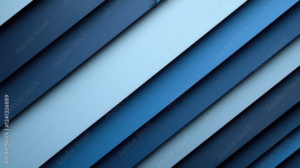 Obraz premium Abstract Diagonal Lines Background Shades of Blue Modern Design Texture