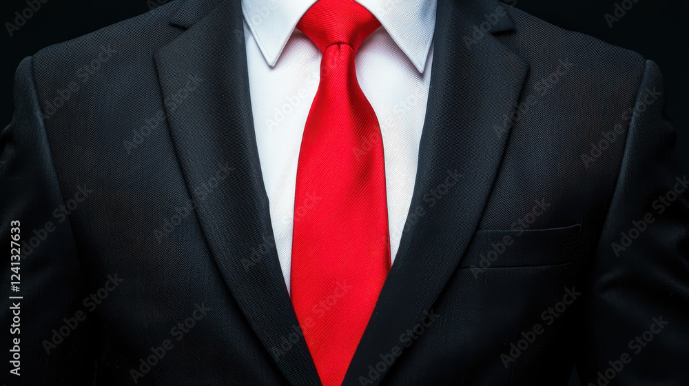 man in black suit with red tie, exuding professionalism and focus man in black suit with red tie, exuding professionalism and focus