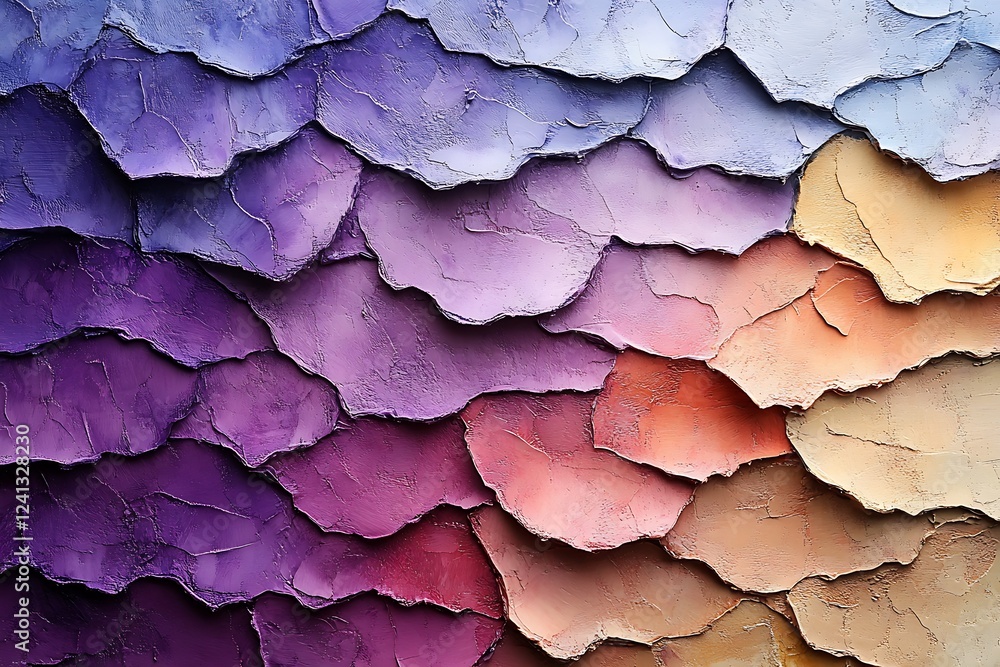 Abstract Textured Paint Palette Showing a Gradient of Purple and Beige Hues Abstract Textured Paint Palette Showing a Gradient of Purple and Beige Hues