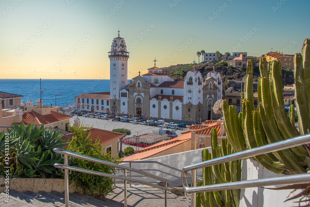 Beautiful view on the Basilica of Candelaria