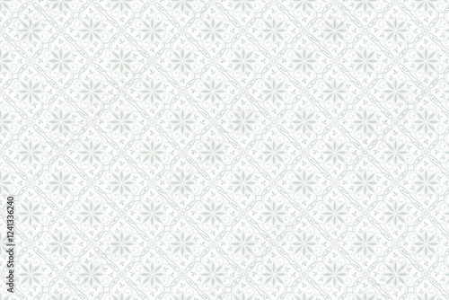 Ethnic Decorative Floral Seamless Pattern Design Background