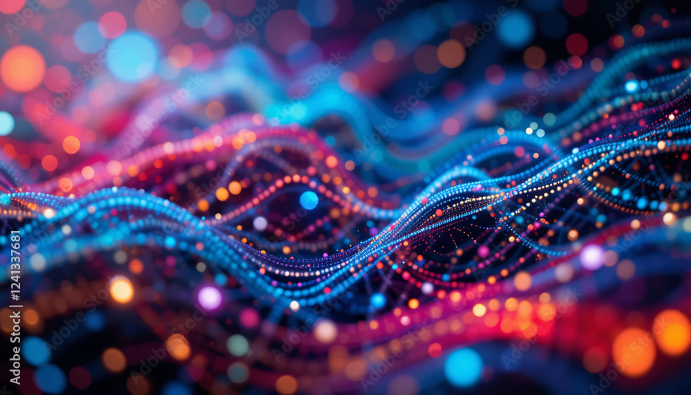 Fototapeta premium Abstract Digital Representation of Data Streams