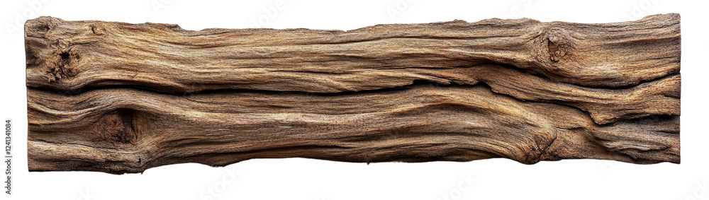 Fototapeta premium PNG Rustic Textured Wooden Log, transparent background