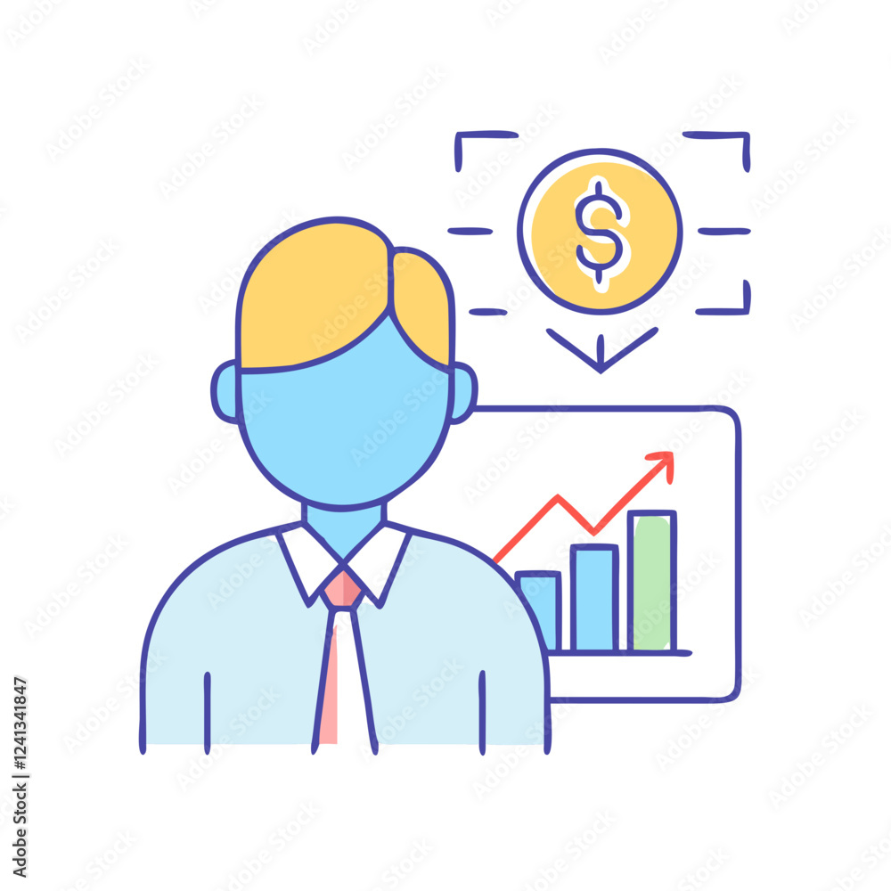 stock broker icon, stock broker vector illustration-simple illustration of stock broker, perfect for stock broker logos and icons stock broker icon, stock broker vector illustration-simple illustration of stock broker, perfect for stock broker logos and icons
