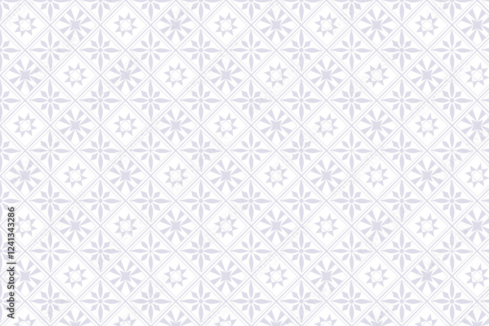 Seamless Geometric Floral Pattern Design Background Seamless Geometric Floral Pattern Design Background